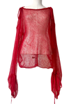 Red mohair top