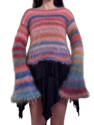 Double face mohair sweater