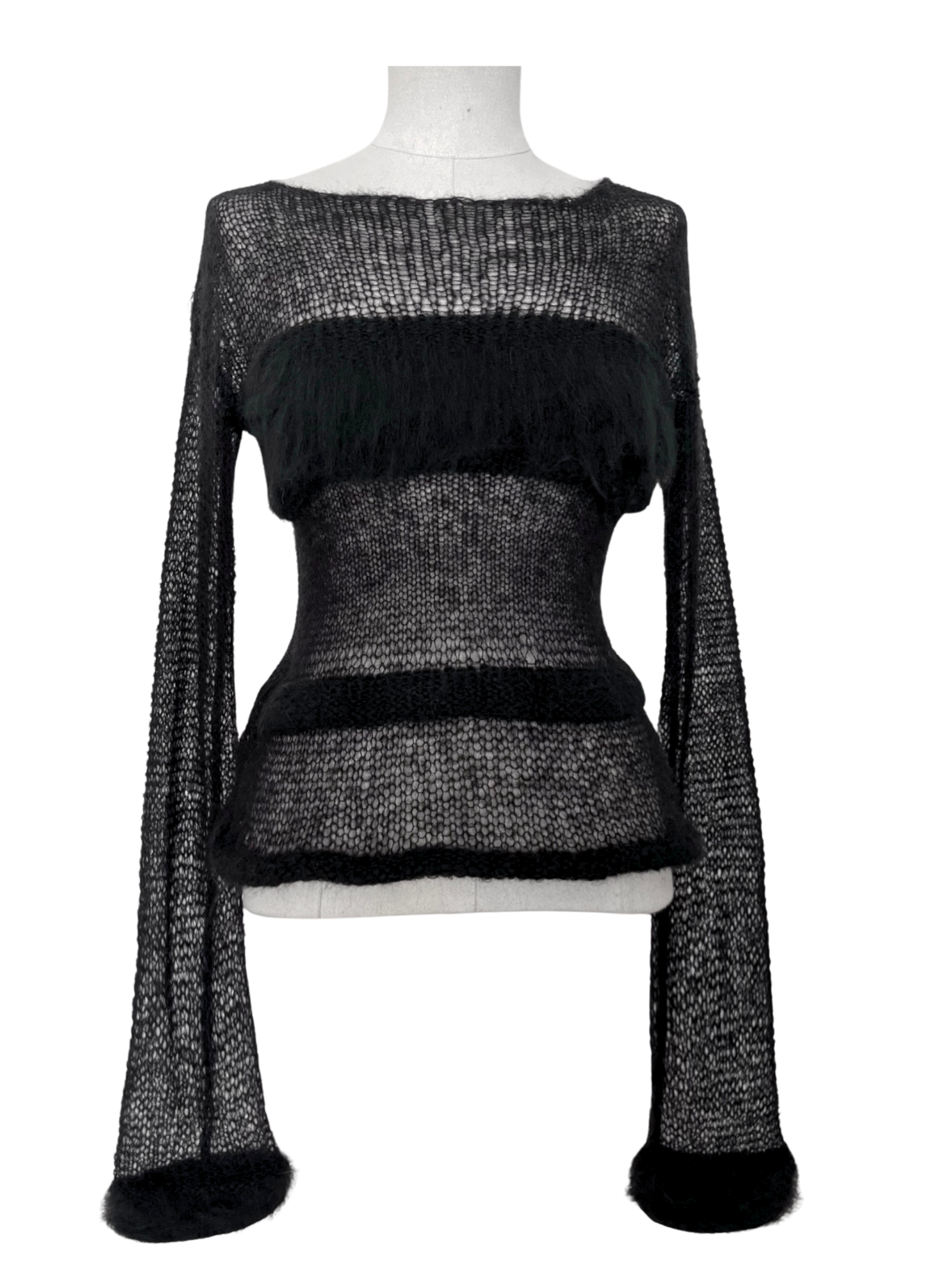 Knitted mohair sweater