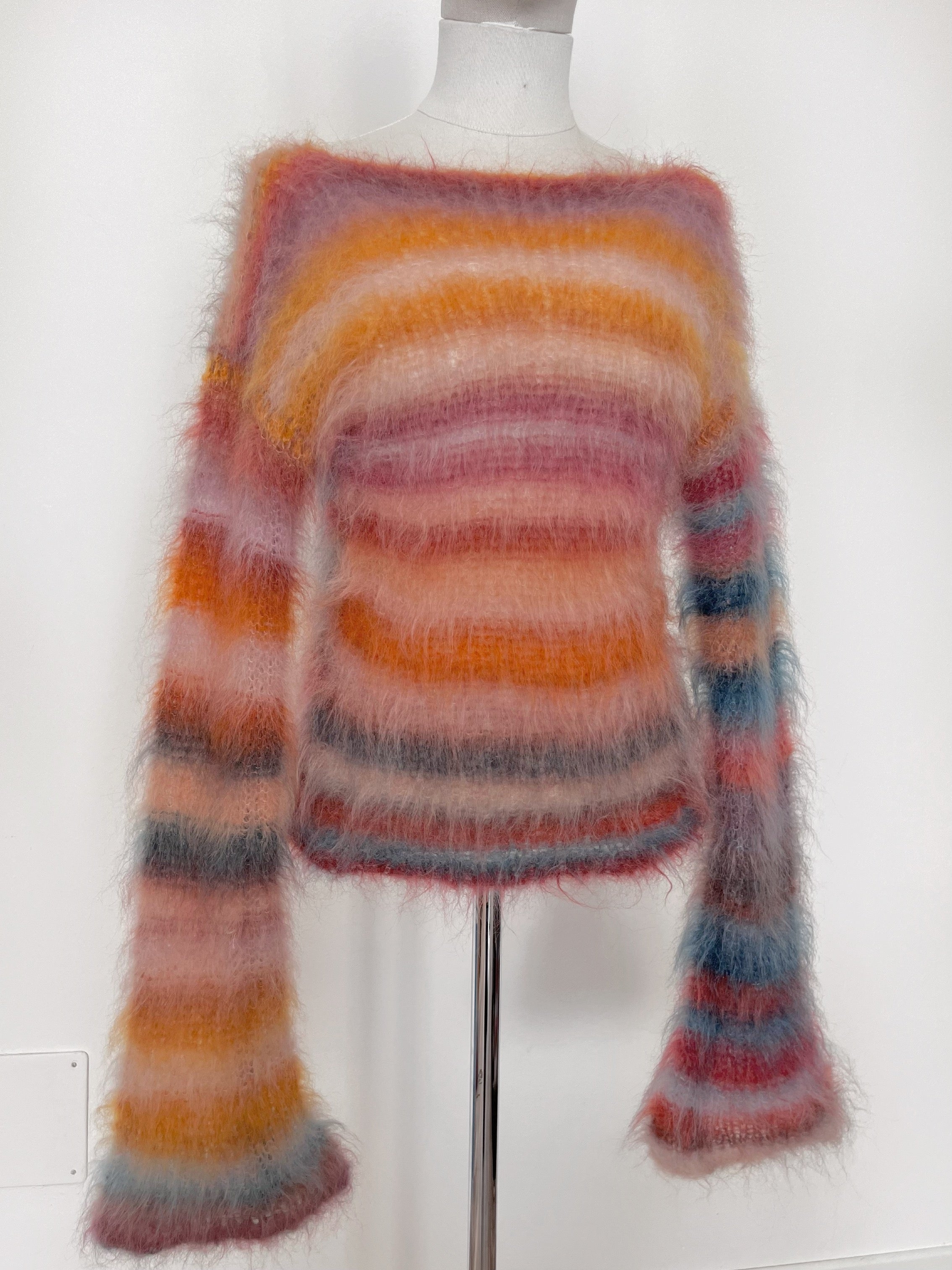 Brushed mohair sweater